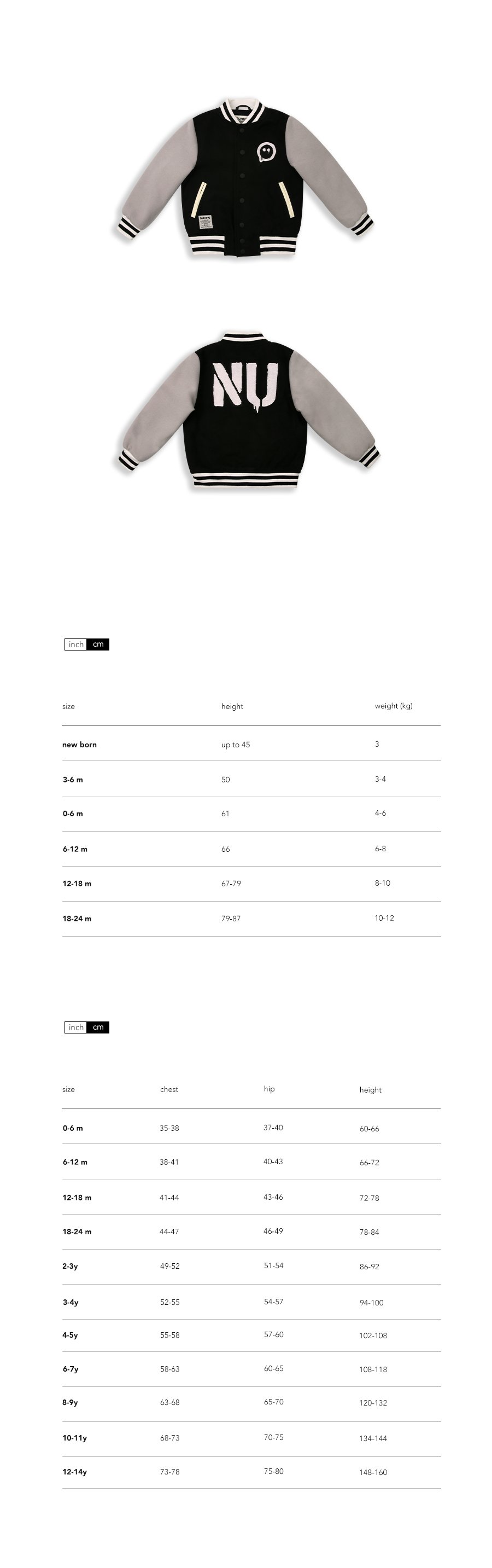 NU LETTERMAN JACKET Details